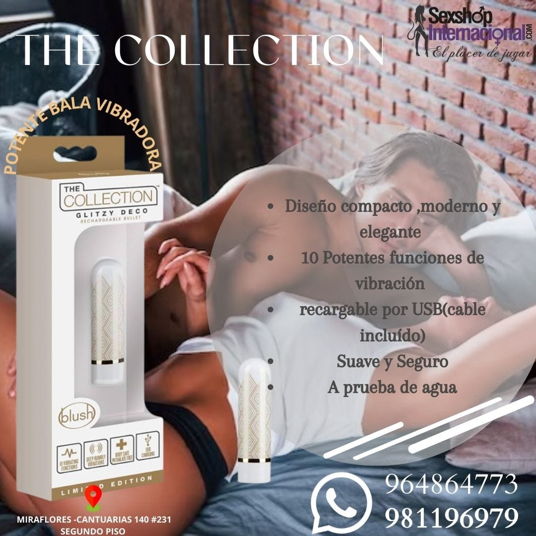 BALA VIBRADORA-MINI ESTIMULADOR CLITORAL-RECARGABLE-THE COLLECTION-SEXSHOP LIMA 971890151 